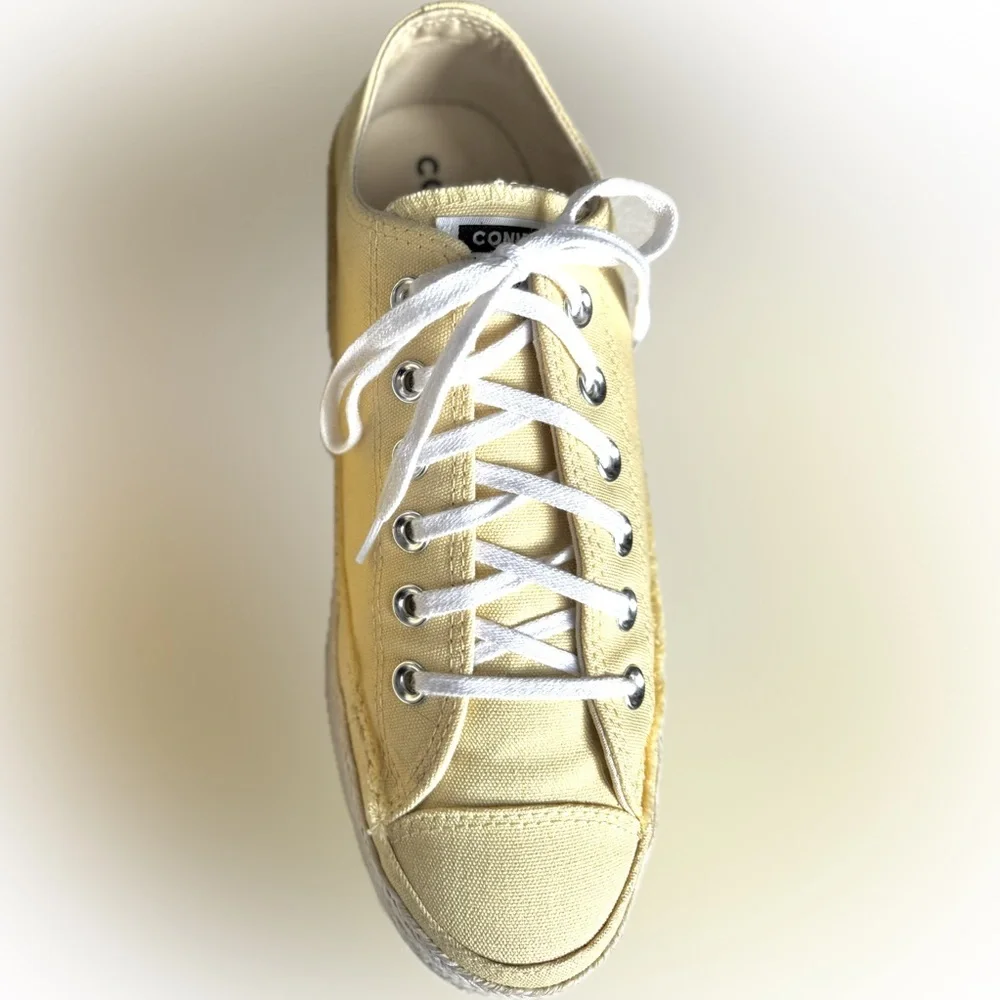 Converse Chuck Taylor Hard to Find All Star Espadrille Sneakers Yellow Size 9.5 - Picture 11 of 16